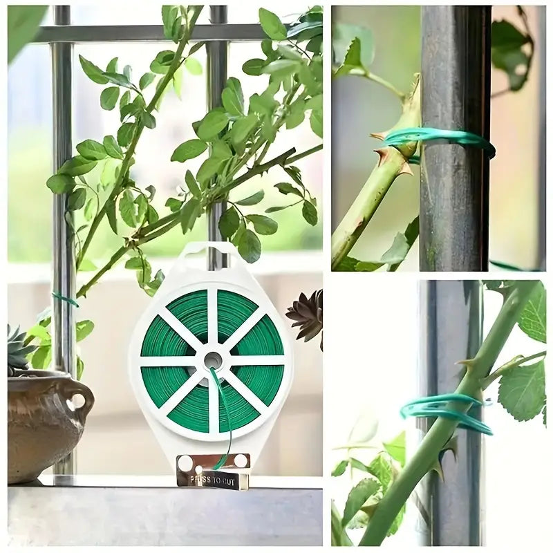 Norvo | Hage Tråd Twist Bånd – 50m Rull for Planter og Hagearbeid