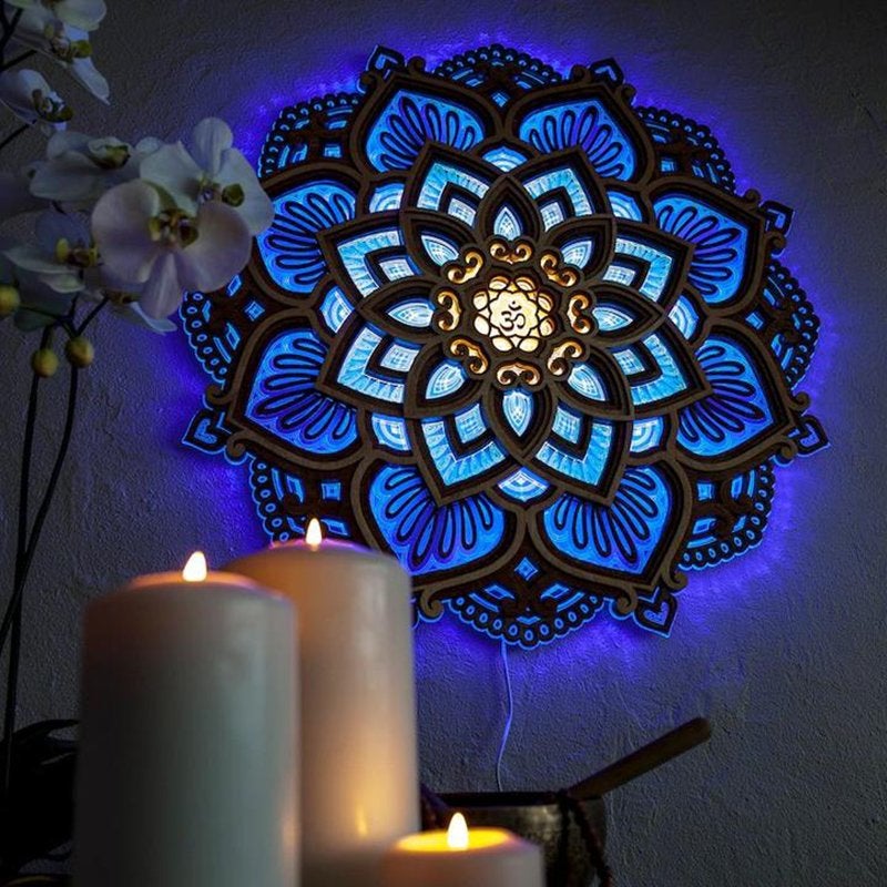 Norvo | Mandala Yoga Rom Nattlys LED