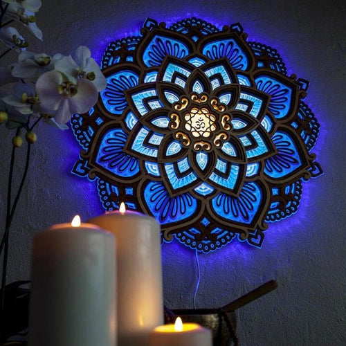 Norvo | Mandala Yoga Rom Nattlys LED