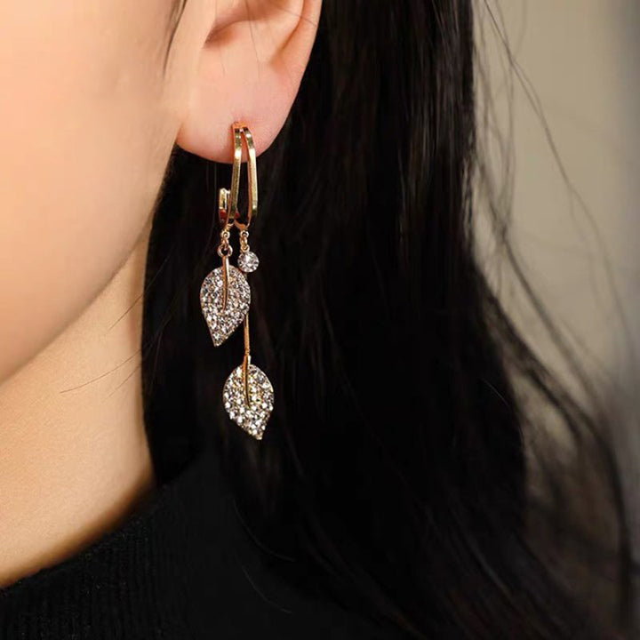 Norvo | Nature Elegance Krystall Lange Fringe Øredobber