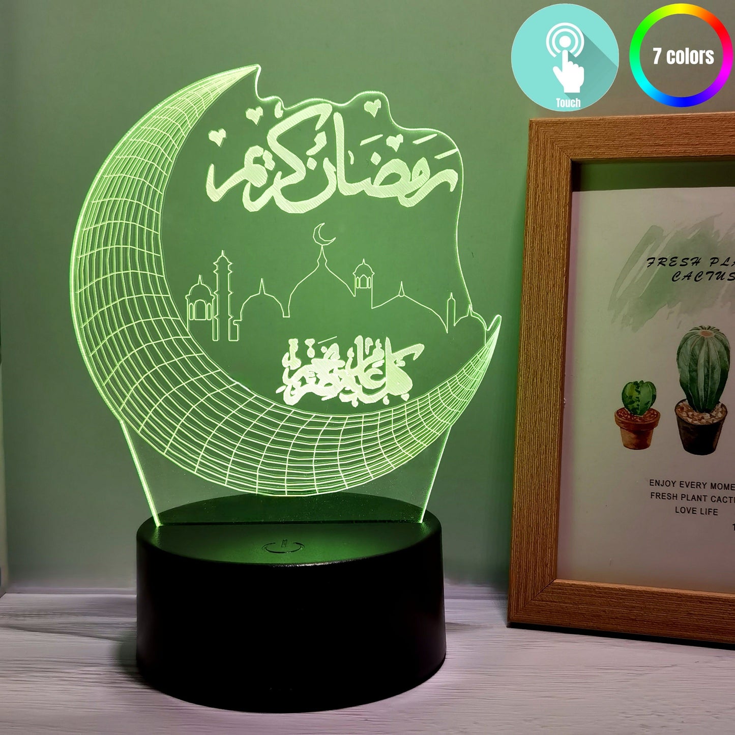 MoonPalace - 3D Farge Kveldslampe Touch Norvo