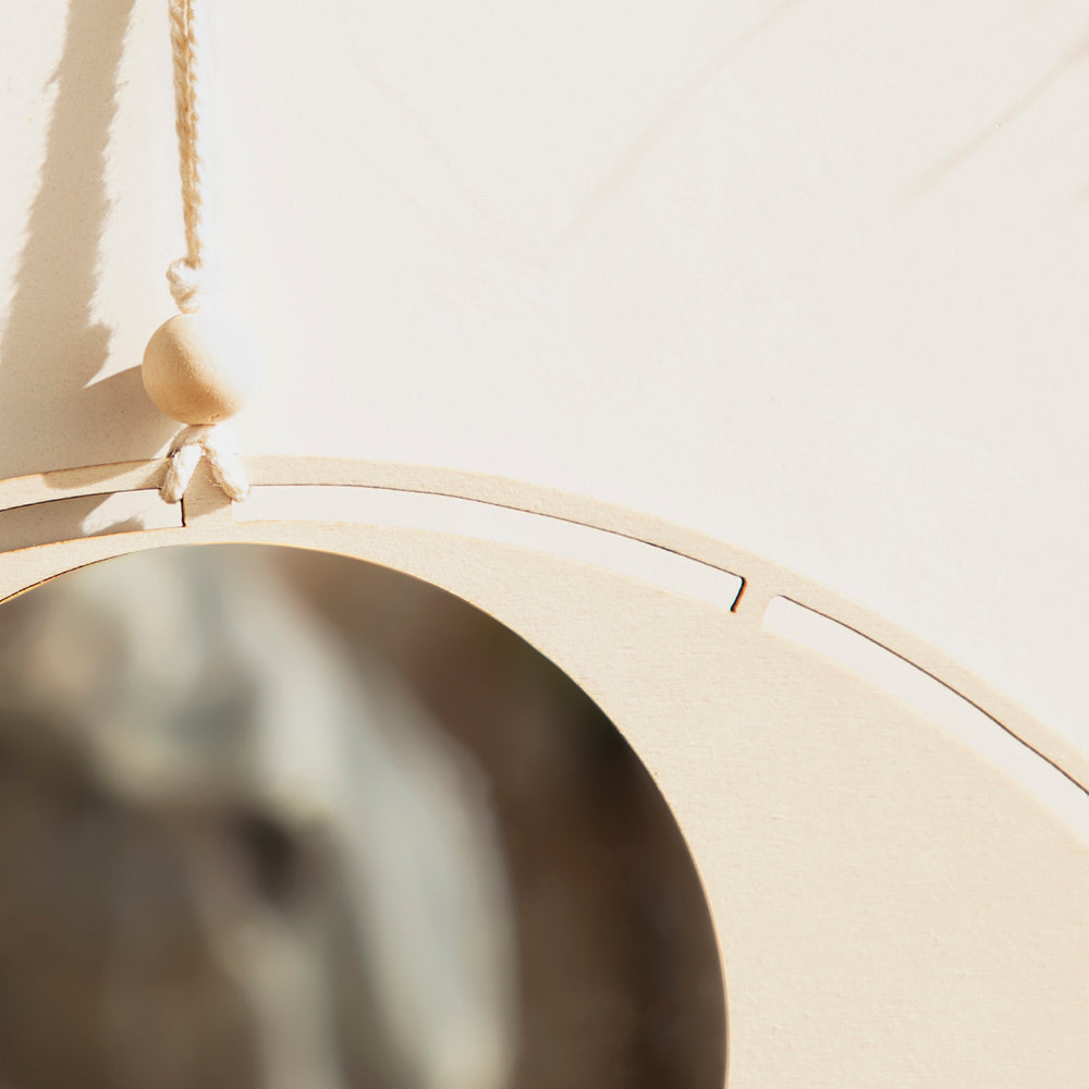 Norvo | Boho Makramee Øye Speil Veggdekor