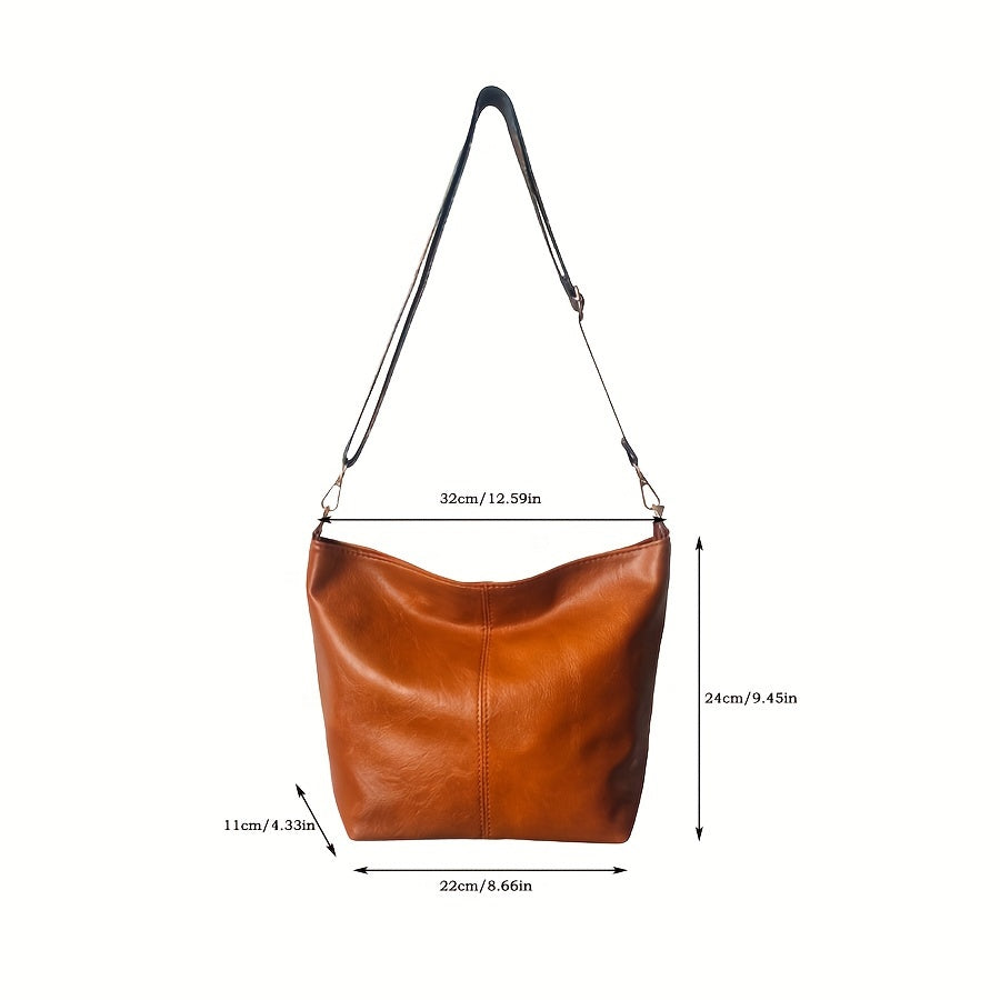 Norvo | CityPure PU Messengerbag – Hvit Urban Skulderveske med Glidelås