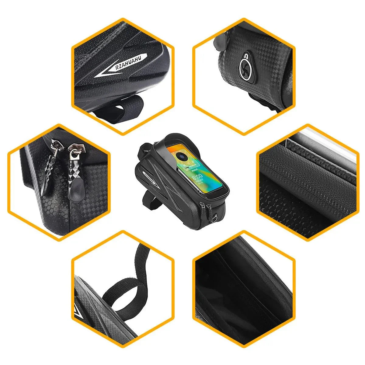 Norvo | BikeGear PRO – Vanntett sykkelveske med berøringsskjerm og hodetelefonport