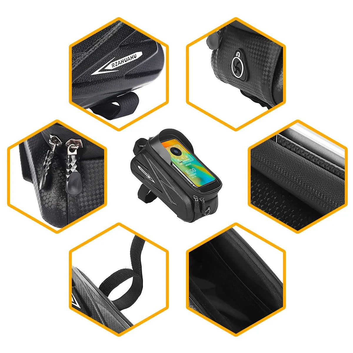 Norvo | BikeGear PRO – Vanntett sykkelveske med berøringsskjerm og hodetelefonkontakt