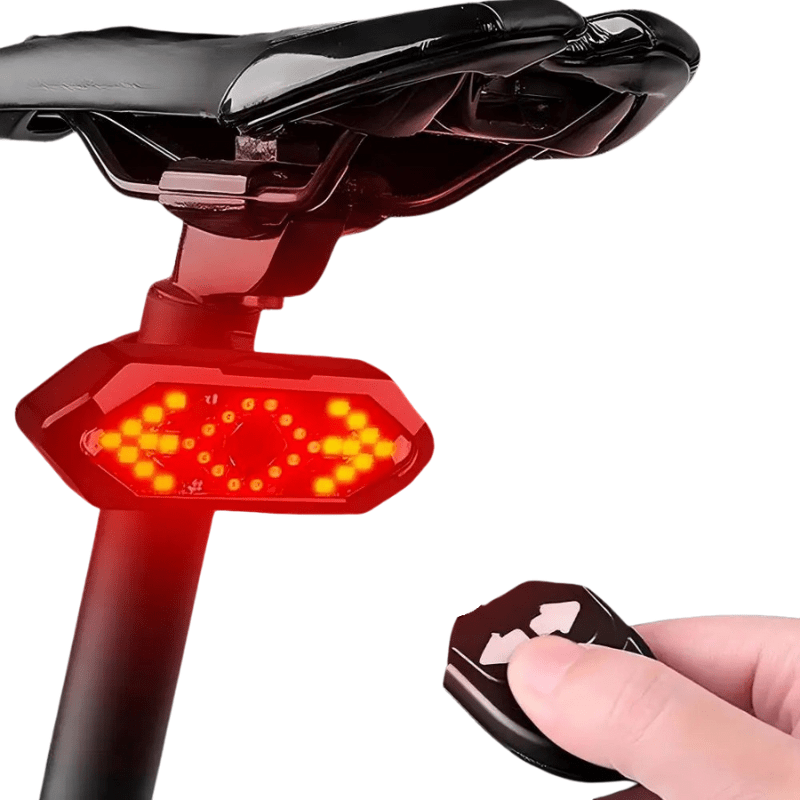 Norvo | BikeGuard Light – Oppladbart sykkel baklys med fjernkontroll og 32 LEDs for maksimal sikkerhet