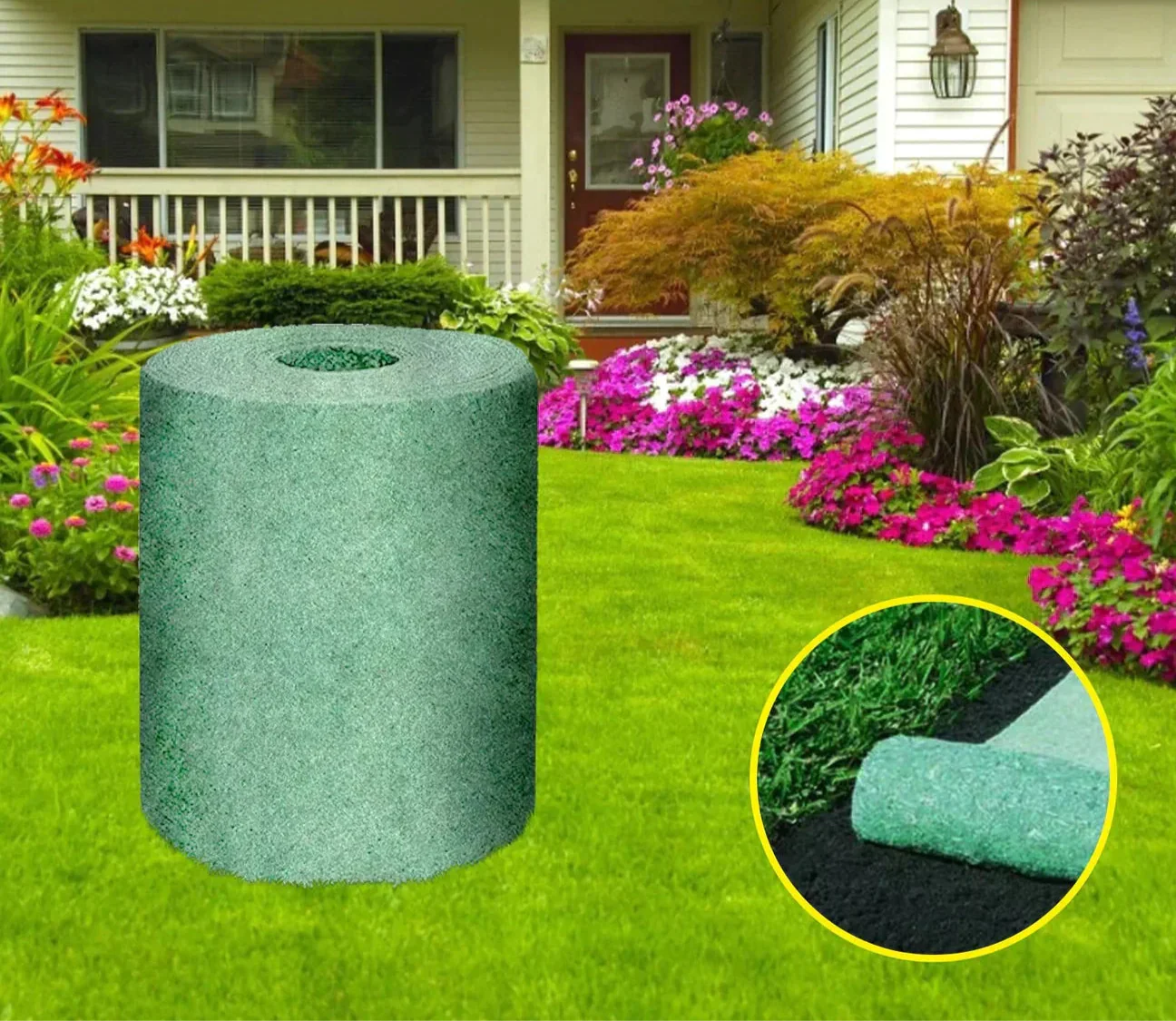 Norvo | Biologisk nedbrytbar nettgressfrømatte | Alt-i-ett vekstsystem for rask spiring i sol, skygge og skråninger