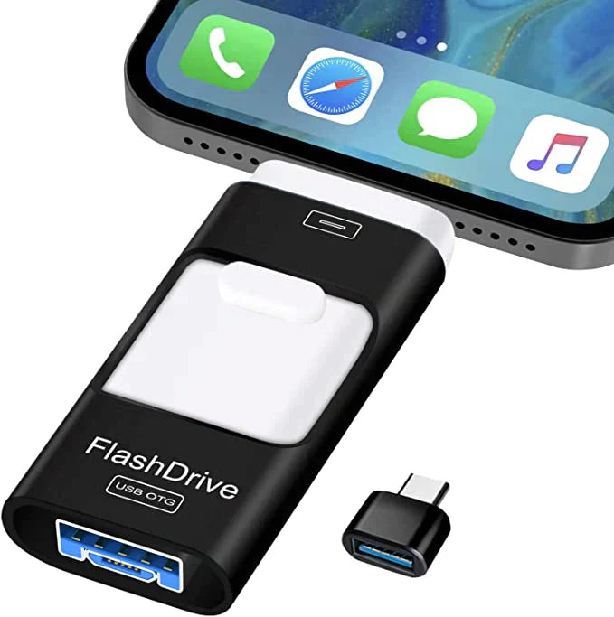 Norvo | DataFlex 4-i-1 Minnepinne – USB-lagring for telefon, nettbrett og PC