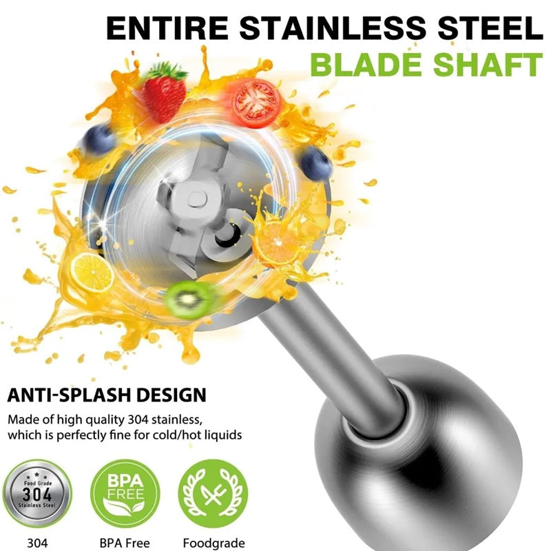 Norvo | 5-i-1 Multifunksjonell Immersjons Håndholdt Blender