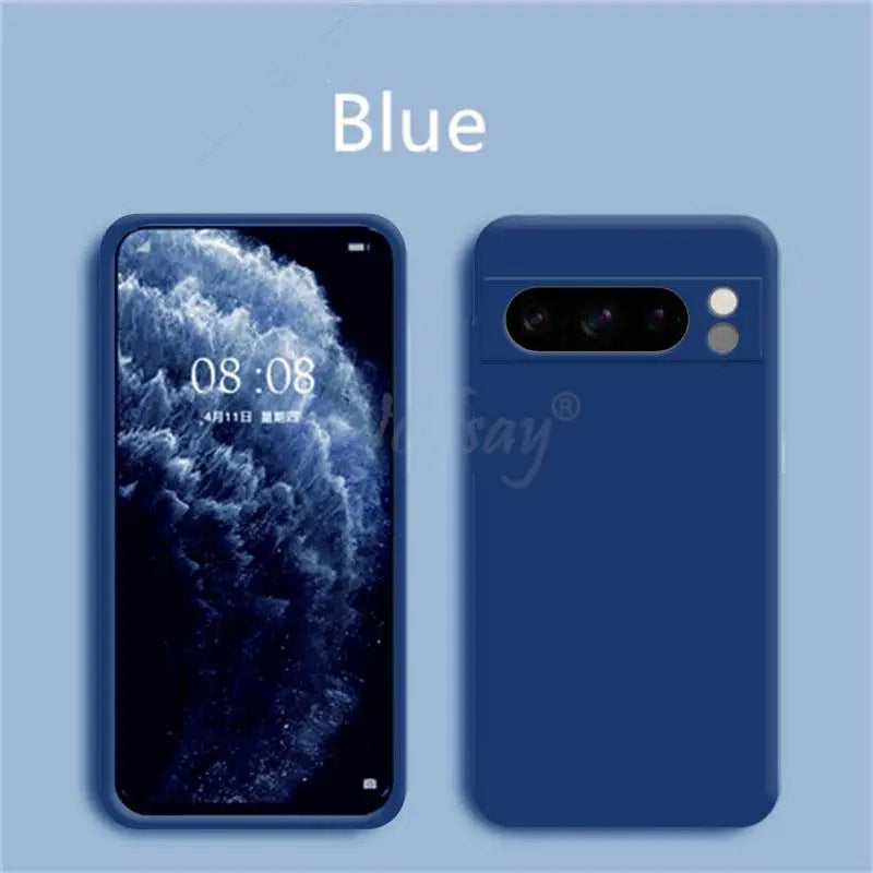 Luksus silikonsjokkbeskyttelsesdeksel for Google Pixel 8 Pro 8A 7A 7 6A 6 Pro beskyttende TPU-deksler