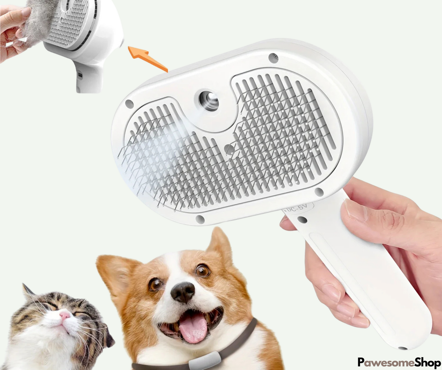 Norvo | Dampbørste for kjæledyr med dampvask