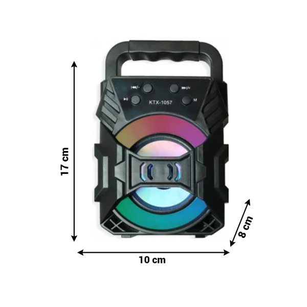 Norvo | SoundPulse Trådløs Høyttaler – Bluetooth Høyttaler med FM, USB & Lysshow