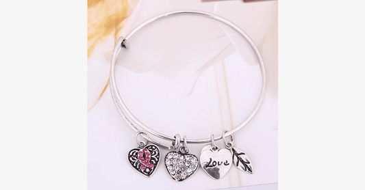 Norvo | Rosa Sløyfe Charm Armbånd