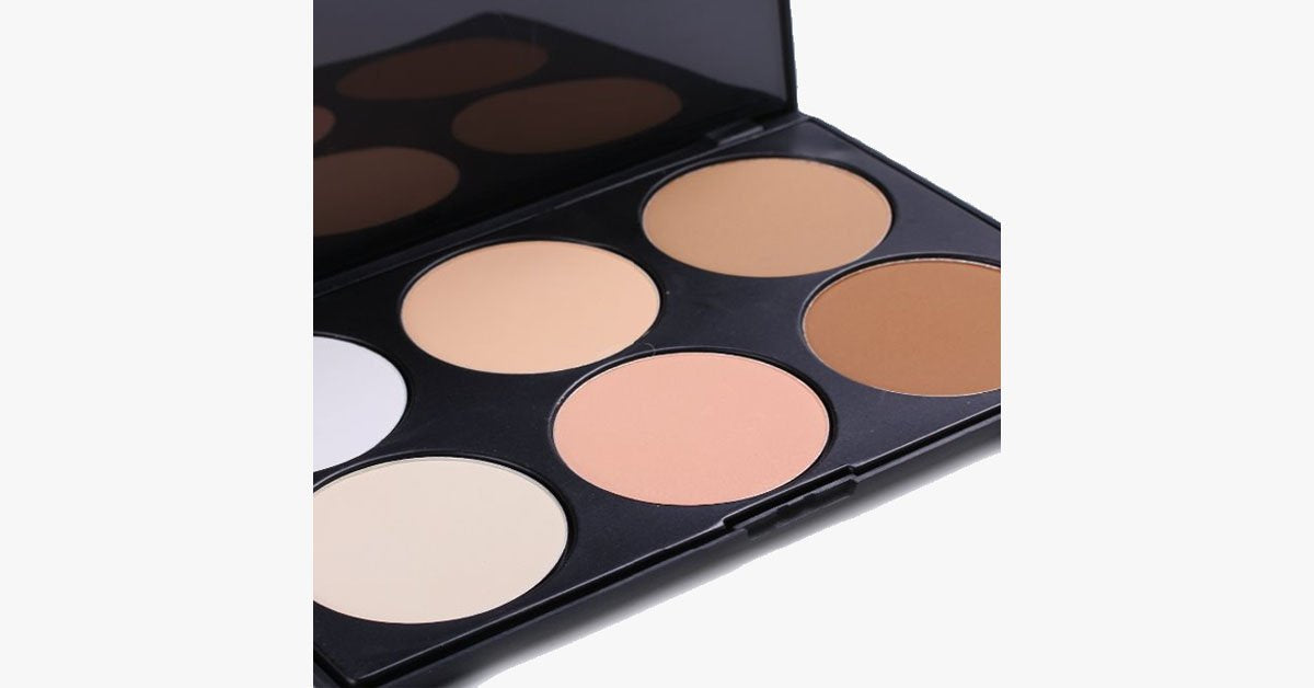 Norvo | Blush Bronzer med 6 matte pudderfarger - Gir deg en perfekt polert sminke