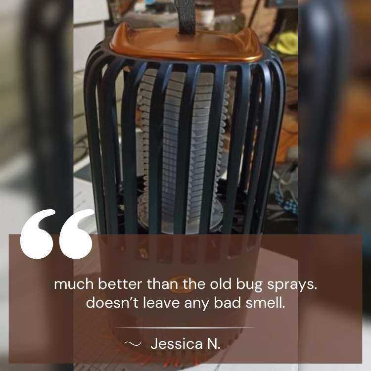 Norvo | BuzzFree Myggrepellentlampe | Kjemikaliefri, USB-oppladbar og ideell for hjem, reise og utendørs bruk