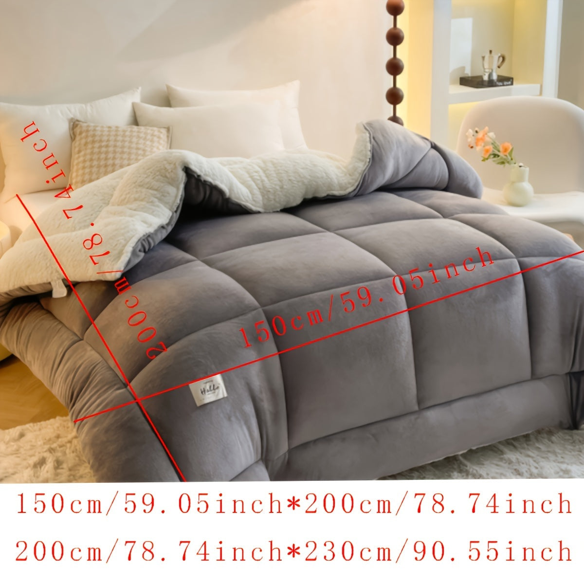 Norvo | Stilig Hytte Sherpa Fleece Duvet – Ultimat Komfort & Varme