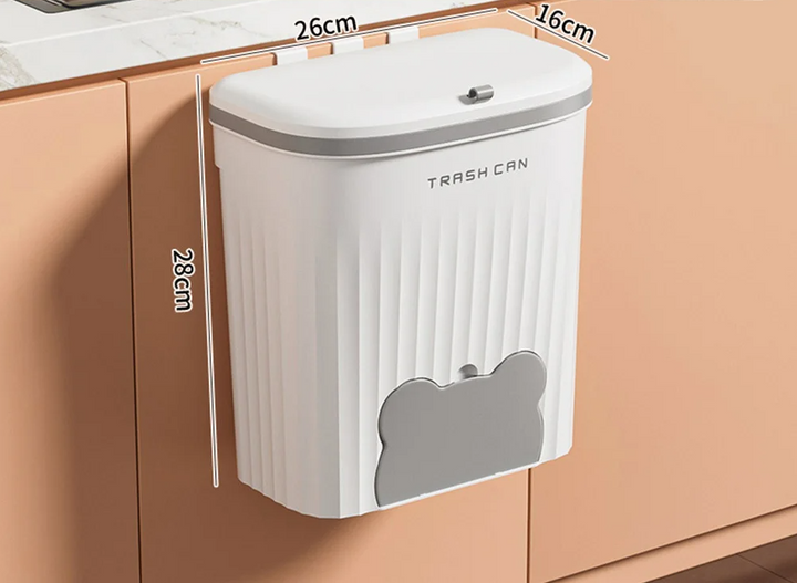 EcoBin Kjøkken- og Badveggsøppelbøtte – 8,5L / 12L med Lokk Norvo