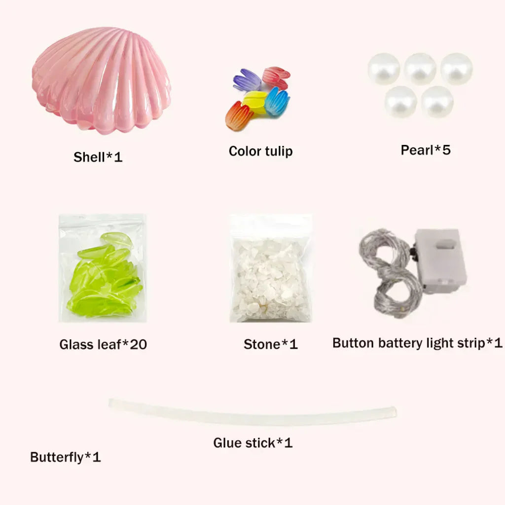 Norvo | Shell Tulip Nattlampe