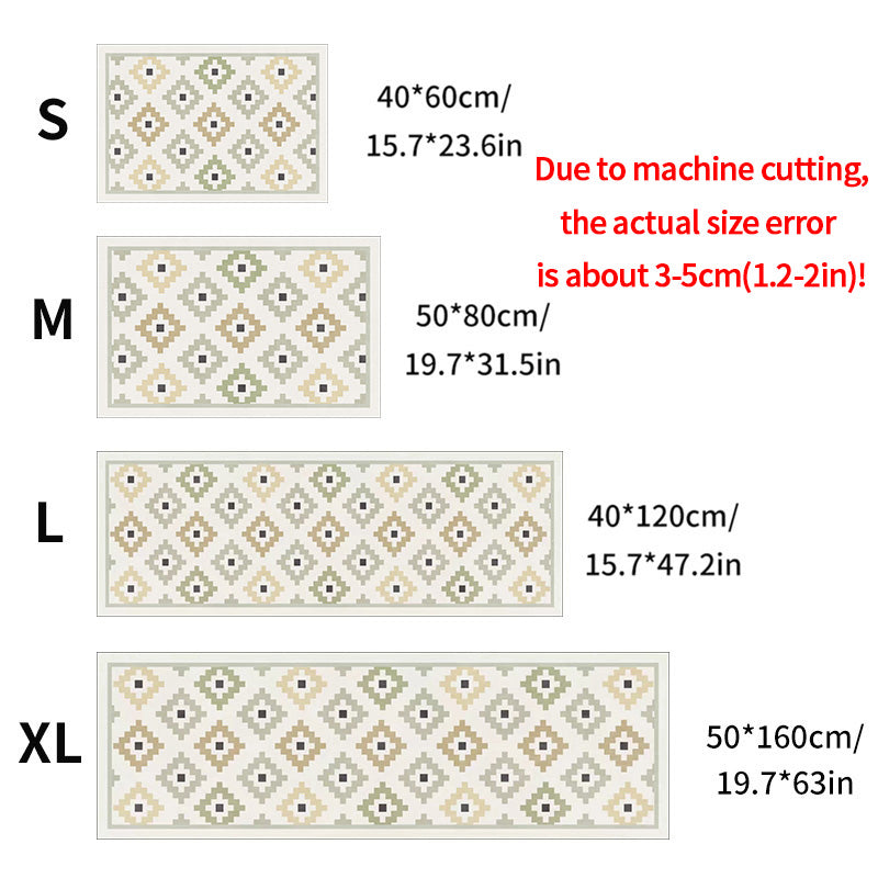 Norvo | Bohemsk Stil Geometrisk Antiskli Kjøkkenmatte