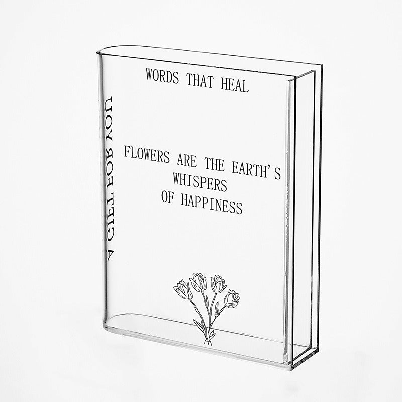 Norvo | Akryl Bok Vase – Moderne Dekorativ Blomsterholder