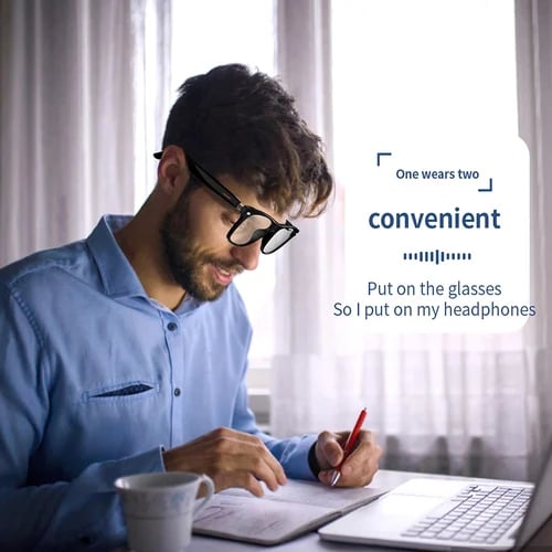 Norvo | Super Black TechnologySmart Trådløse Hodetelefoner Solbriller