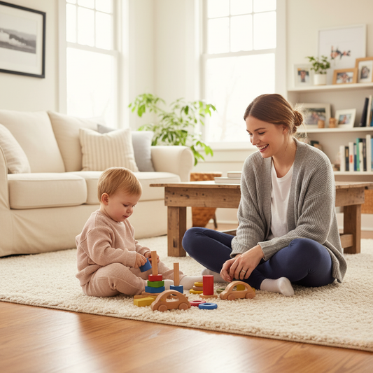 Norvo | Cozy Waffle Cotton Sweatshirt og Bukser Sett for Baby Gutter