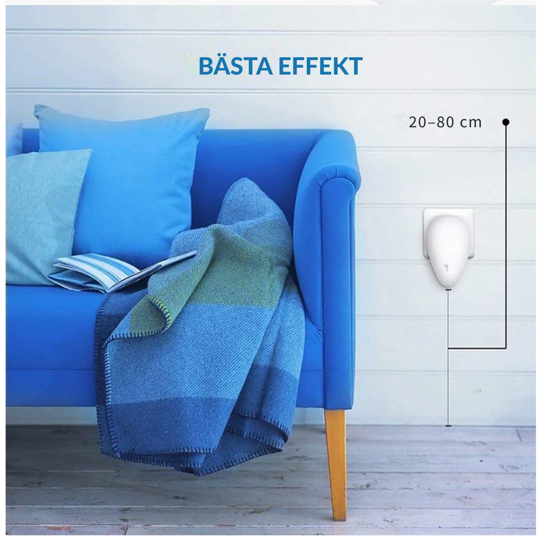 Norvo | PestGuard Pro - Ultrasonisk skadedyrkontroll uten kjemikalier for et trygt hjem