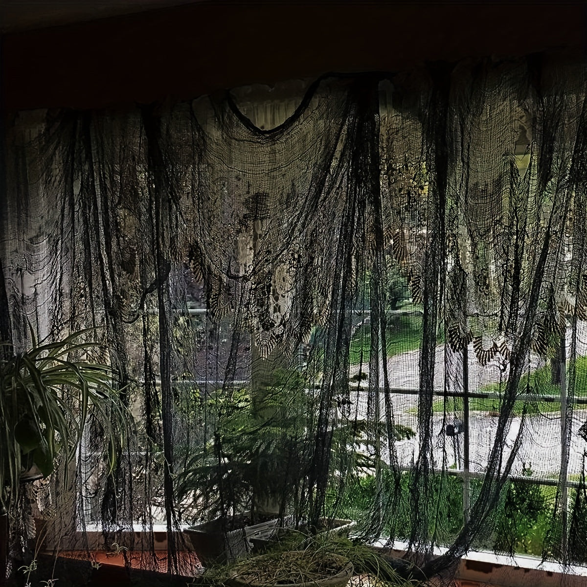 Norvo | Halloween Stoff Svart Polyester Hengende Dekorasjon