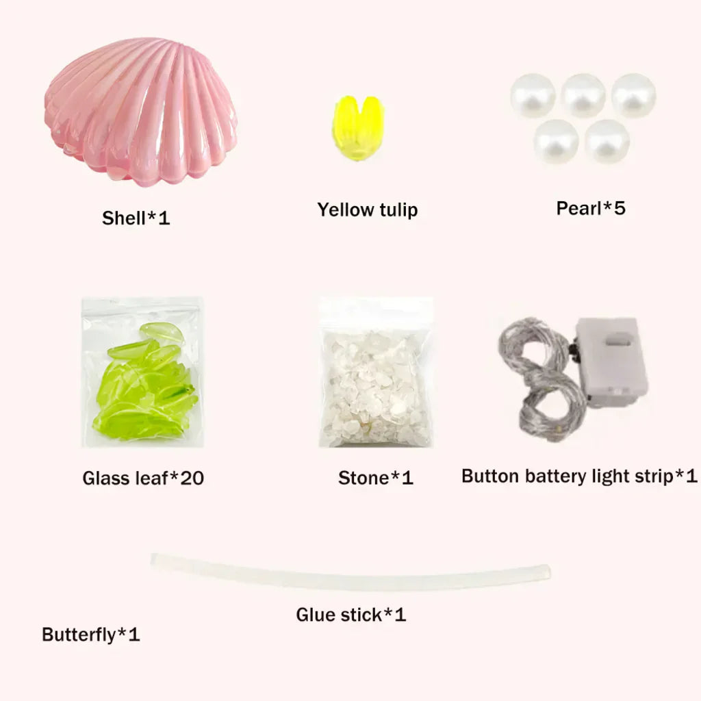 Norvo | Shell Tulip Nattlampe