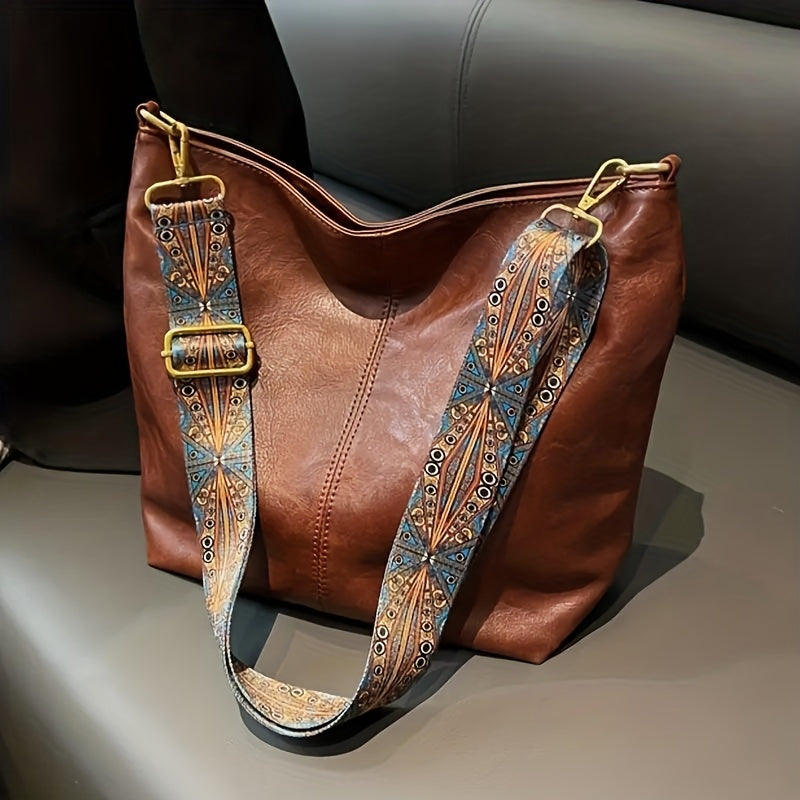 Norvo | CityPure PU Messengerbag – Hvit Urban Skulderveske med Glidelås