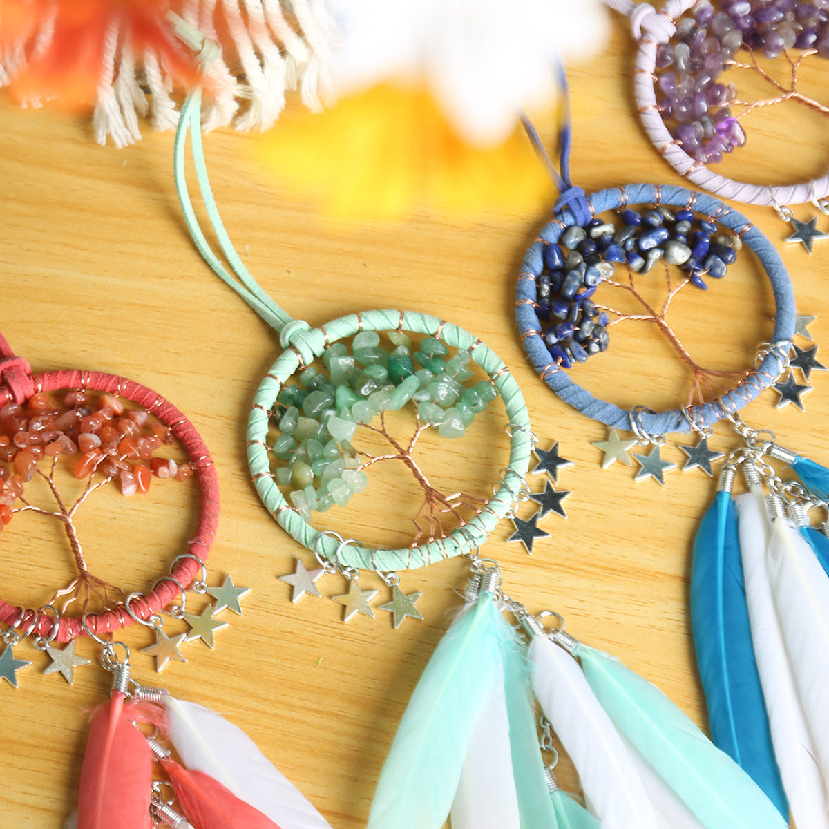 Norvo | Frendorf Livets Tre Edle Steiner Drømmefanger Hengende Smykker