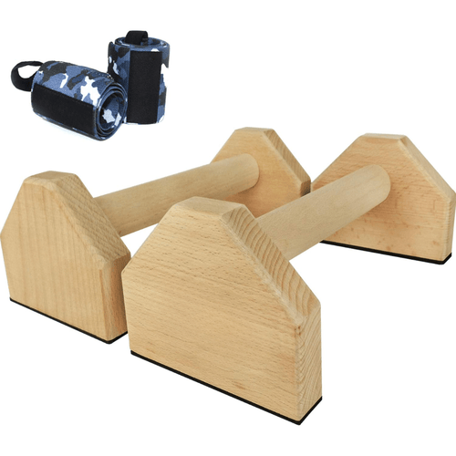 Norvo | Calisthenics Power Bars – Antiskli Tre Parallettes – Push-Ups, Dips & L-Sit – Stabil & Ergonomisk Treningsutstyr
