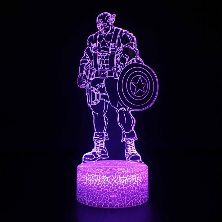 Norvo | 3D Lampe Marvel Captain America