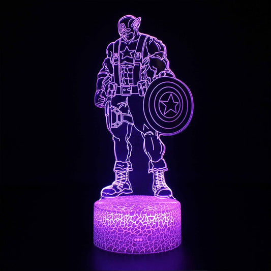 Norvo | 3D Lampe Marvel Captain America