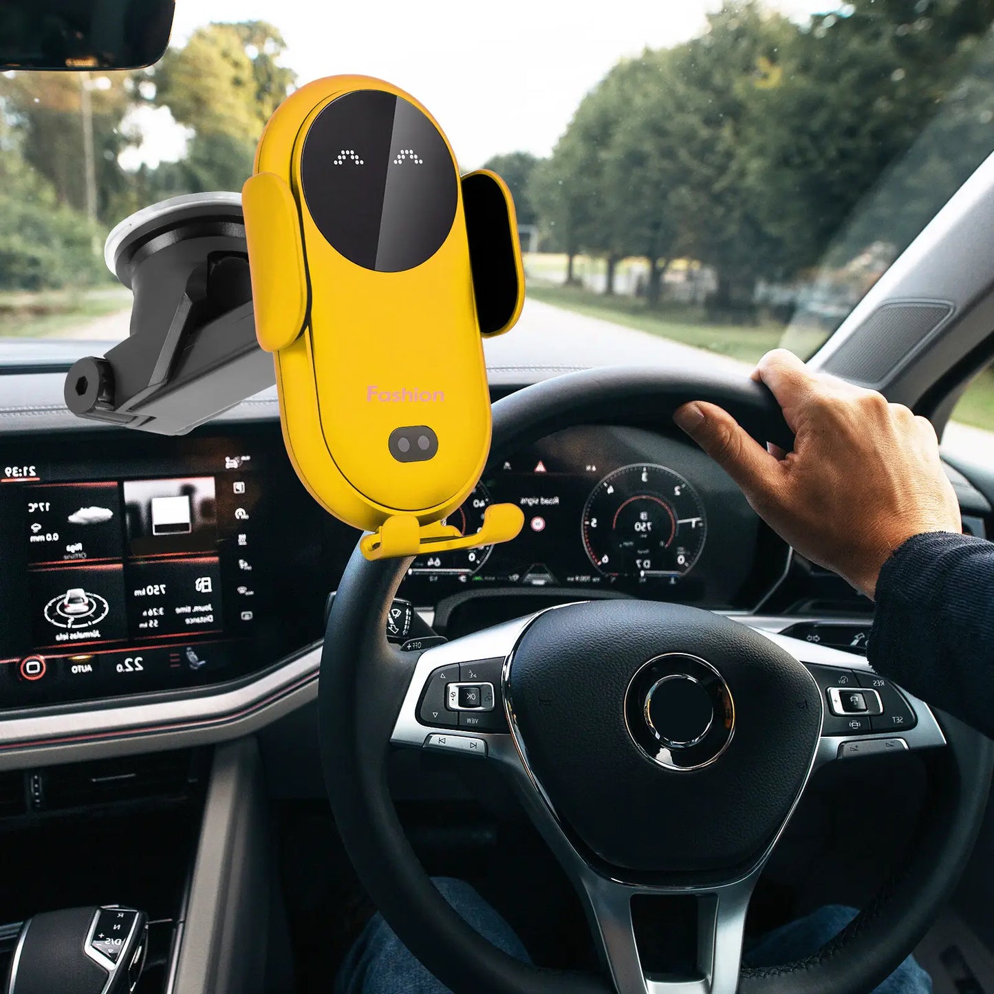 Norvo | Charger Pro - Rask trådløs bil-lader telefonholder