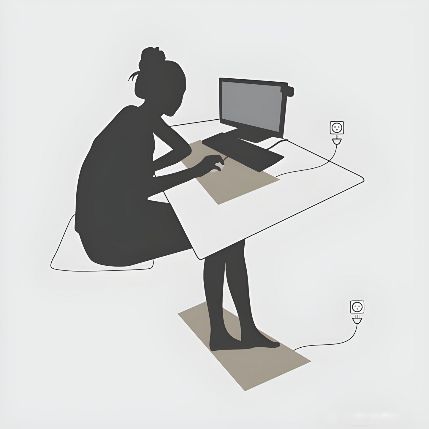 Norvo | Karbon Lær Øre Jordingsmatte - EarthConnect