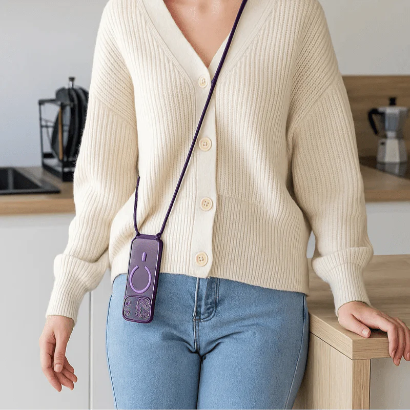 Norvo | CarryLink – Justerbar telefonhalsrem med klar MagSafe-deksel