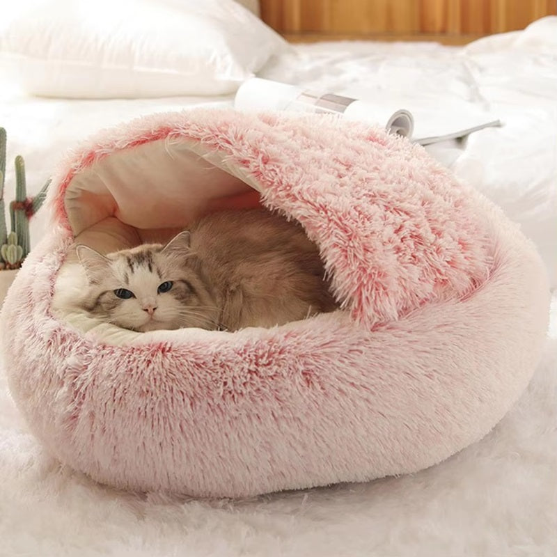 Norvo | Cozy Pet Cave Bed, Ideell for hunder og katter i alle størrelser