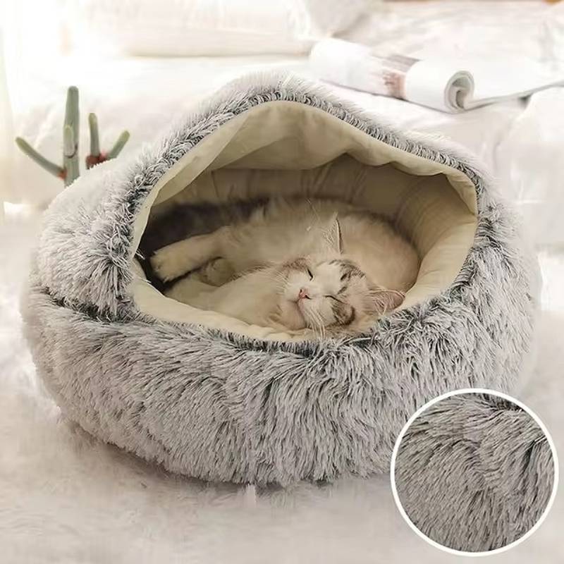 Norvo | Cozy Pet Cave Bed, Ideell for hunder og katter i alle størrelser