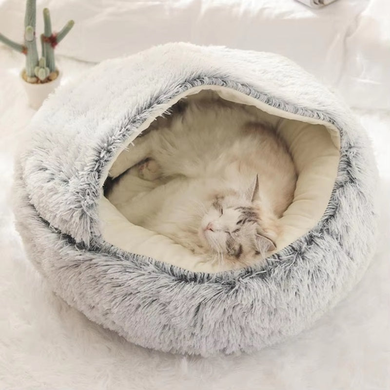 Norvo | Cozy Pet Cave Bed, Ideell for hunder og katter i alle størrelser