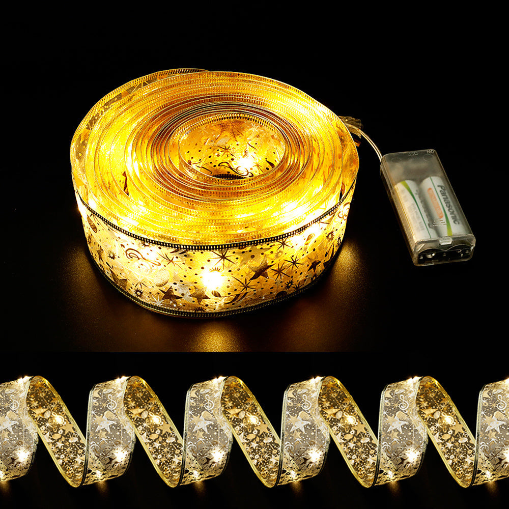 Norvo | Dekorativt Bånd med Fargerik LED-belysning – 5cm Bredt Stoff Lysbånd