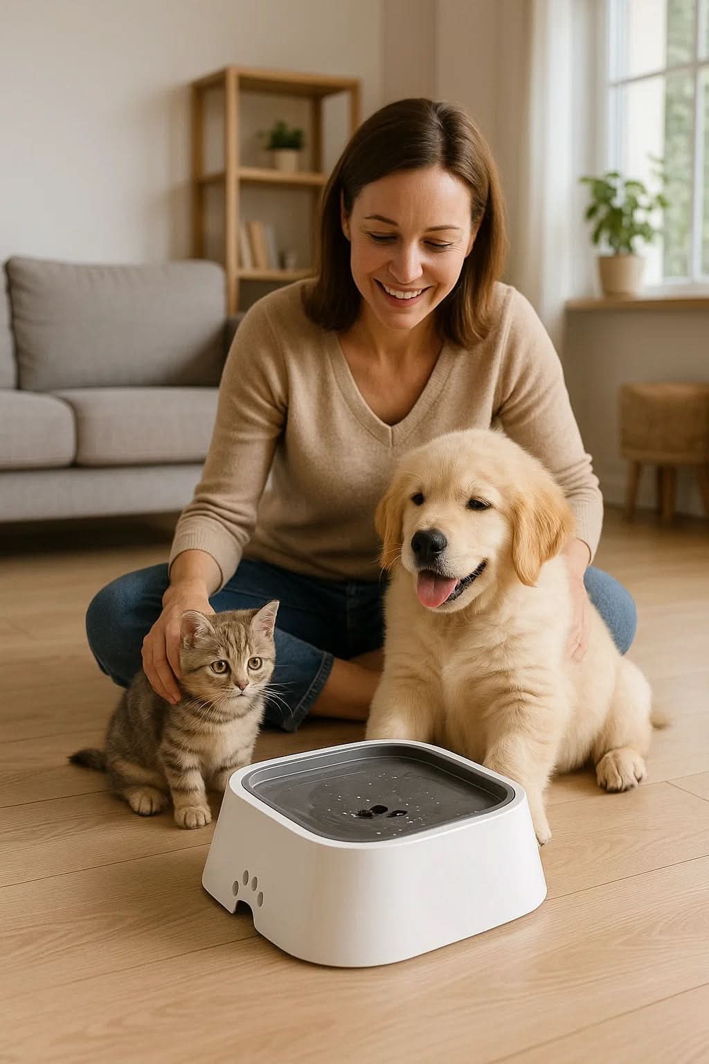 Norvo | DrinkGuard – Antisøle Vannskål for Rene Gulv