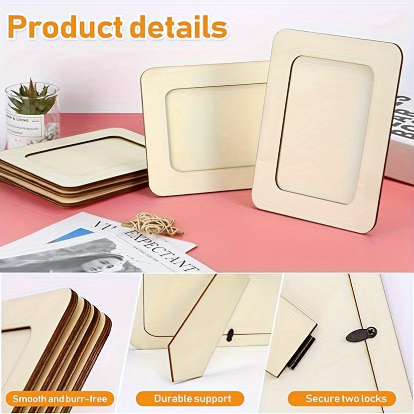 CreativeFrame – Sett med 10 DIY fotorammer Wood Norvo