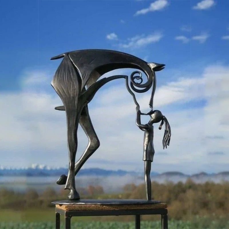 Norvo | Kiss Hest Skulptur