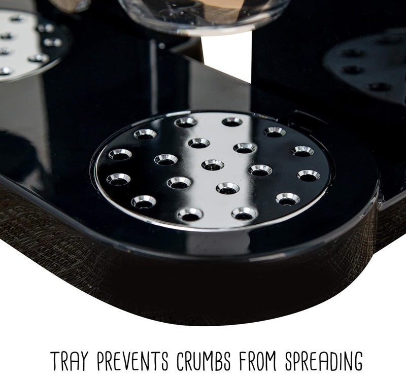 Norvo | Dual Cereal Dispenser, Tørr matlagringsbeholder for enkel dispensing