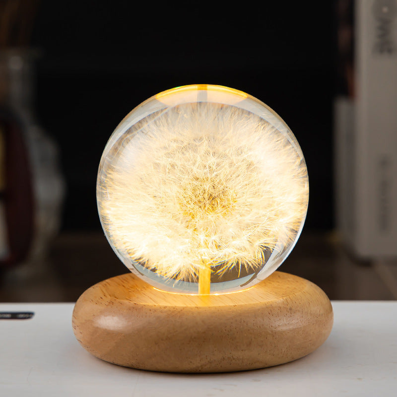 Krystallkule LED natteslys | Norvo