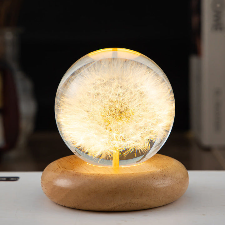 Krystallkule LED natteslys | Norvo