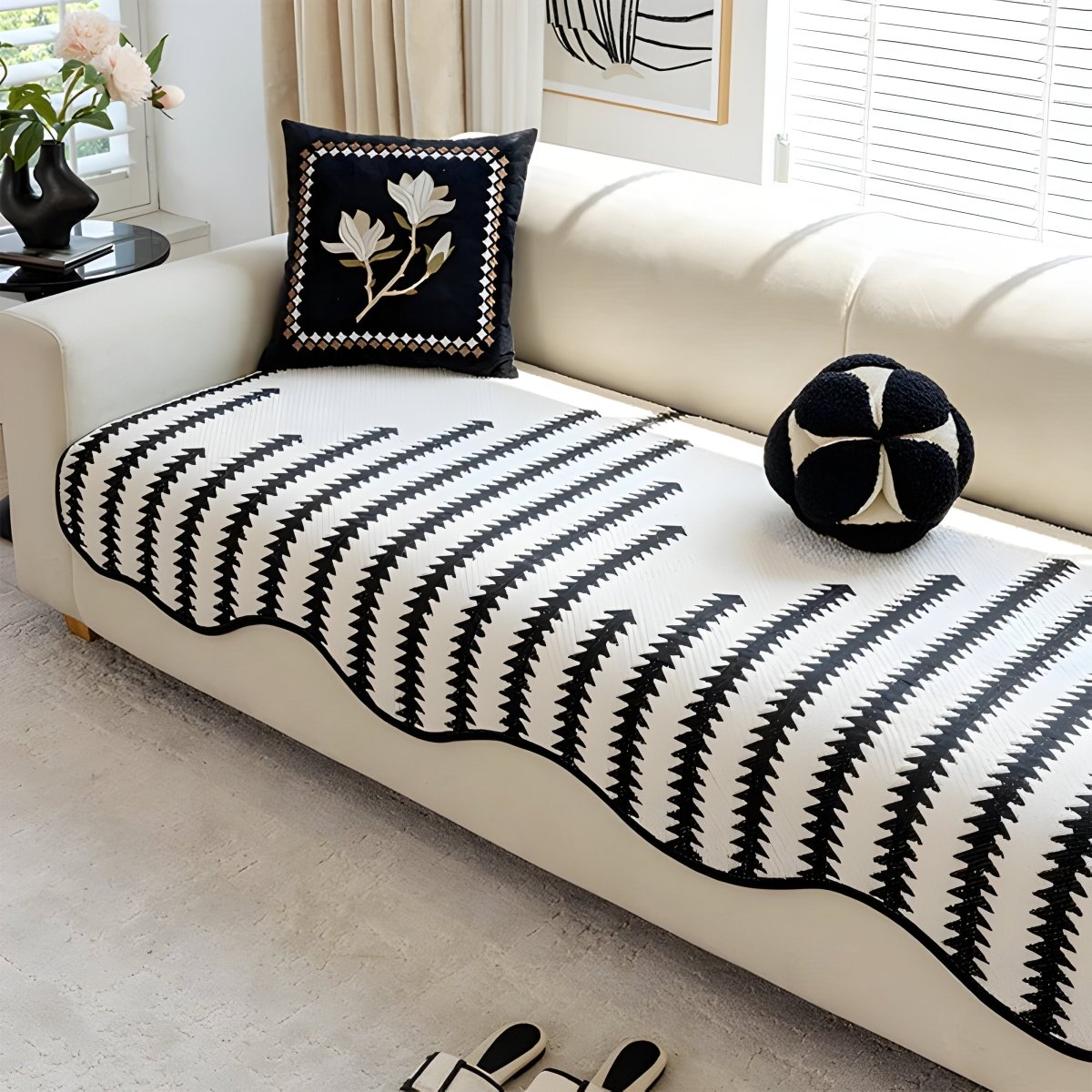 Norvo | CHEVRONLUXE – Moderne Chenille Sofa Deksel med Stilfull Beskyttelse