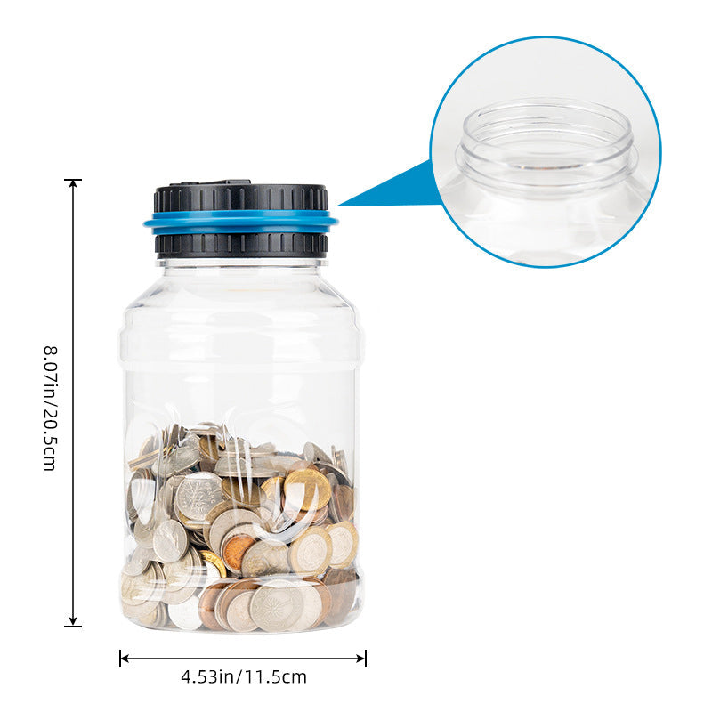 Norvo | Elektronisk Sparegris Tellemynt Digital LCD Tellemynt Penger