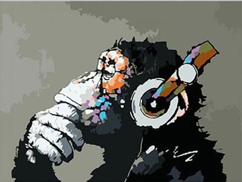 Chimp DJ - Van-Go Mal-etter-nummer Kit | Norvo